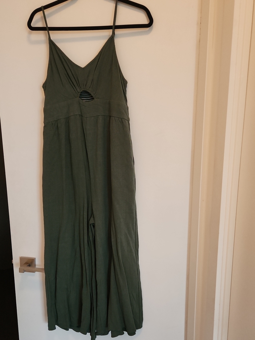 Olive Green Spaghetti Strap Jumpsuit / Romper